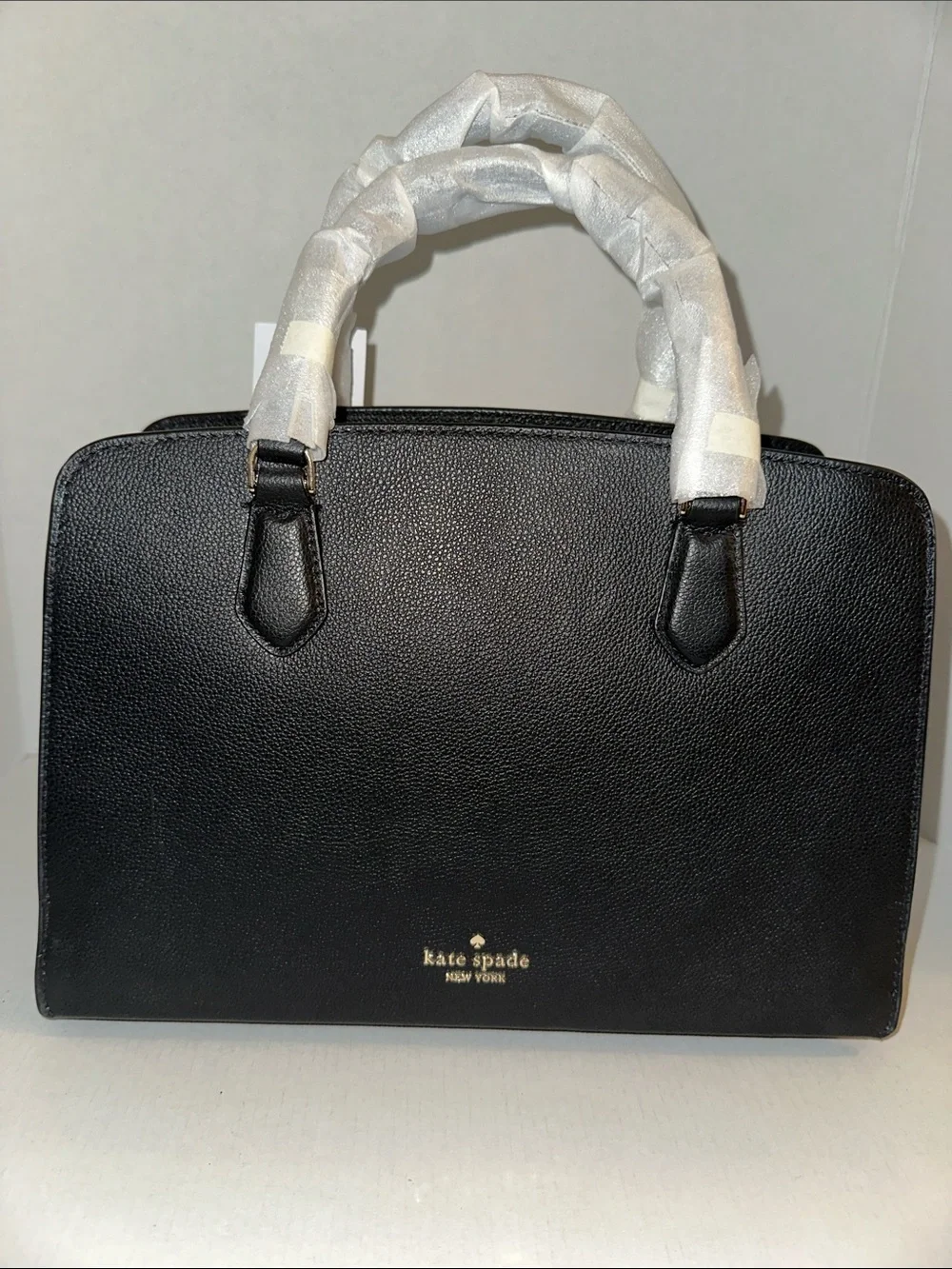 kate spade Black Leather Top-Handle Satchel